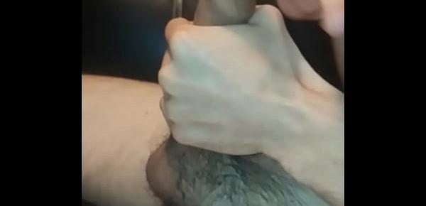  Foreskin masturbation technique with slow motion